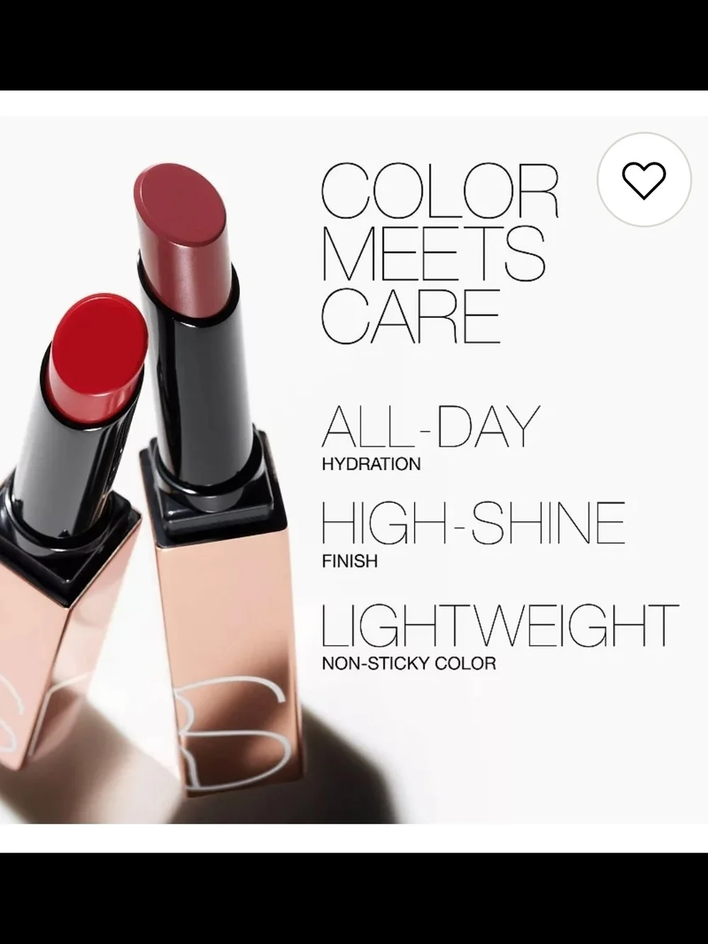 NARS Afterglow Sensual Shine Lipstick - Turned On Berry Red New In Box